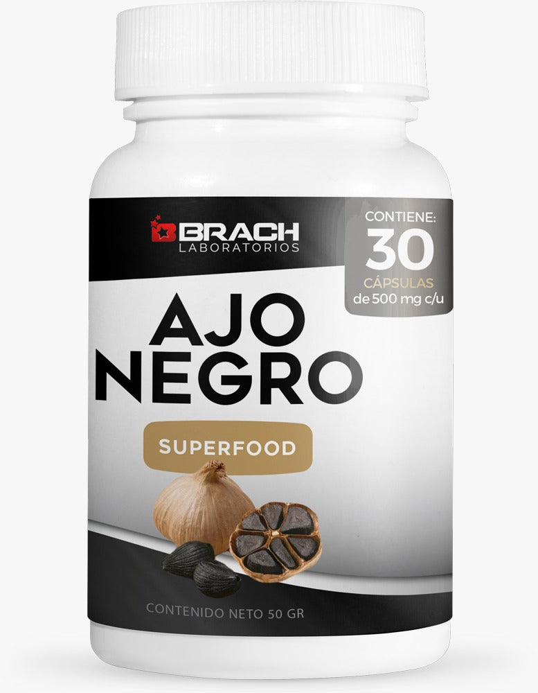 Brand Natural Ajo negro ansiedad nervios colesterol y estrés